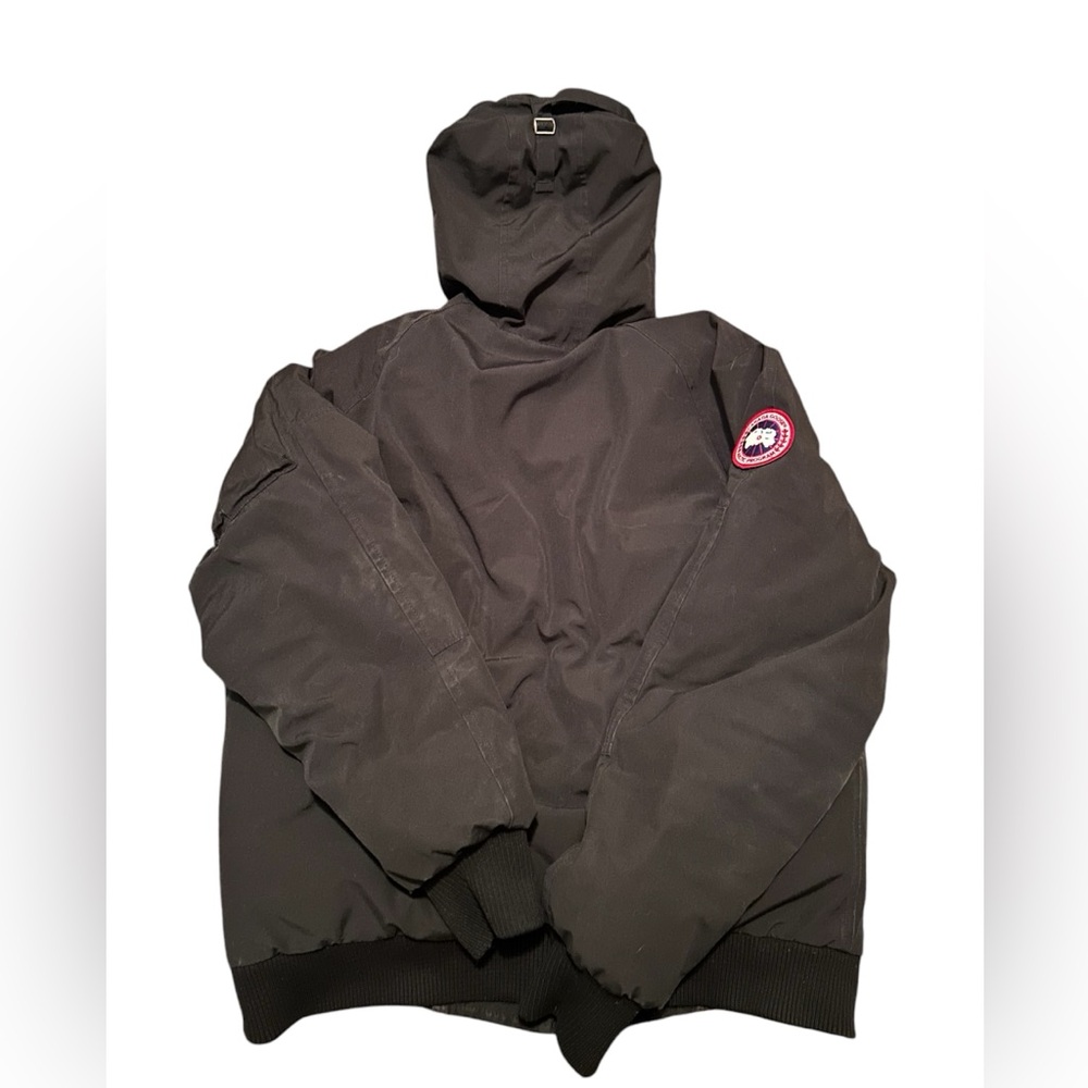 Men's Black Hooded Jacket - Picture 2 of 10